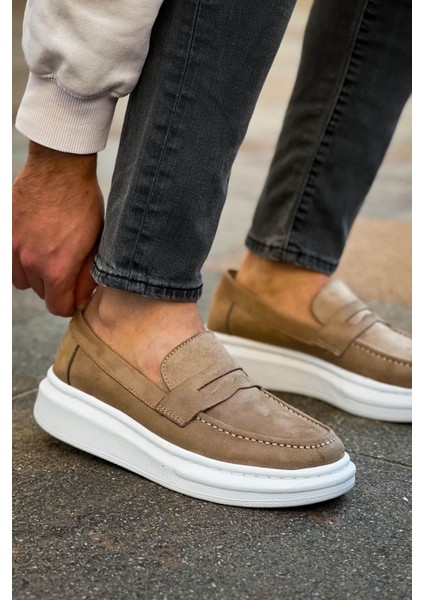 Robert Rs615 Süet Vizon Erkek Loafer Ayakkabı