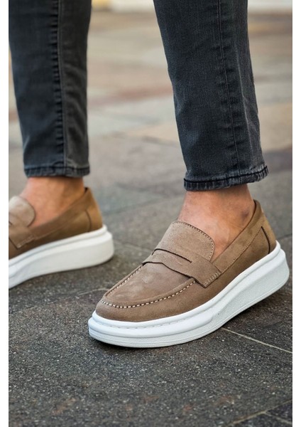 Robert Rs615 Süet Vizon Erkek Loafer Ayakkabı
