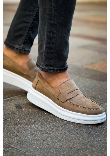 Robert Rs615 Süet Vizon Erkek Loafer Ayakkabı