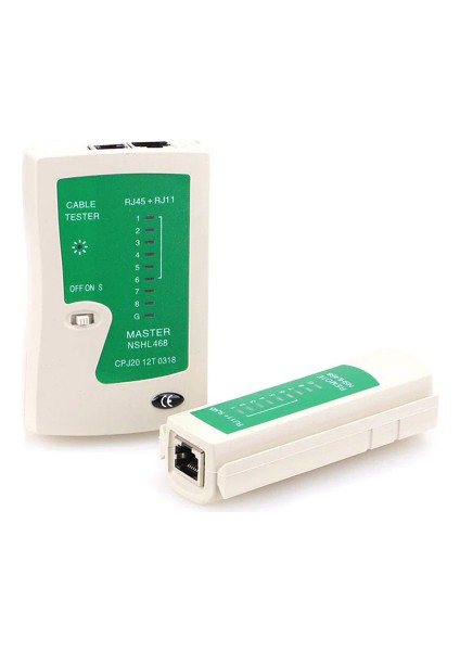 Kablo Test Cihazı Internet Kablosu Test Cihazı Telefon Kablosu Test Cihazı RJ45 Tester RJ11 Tester