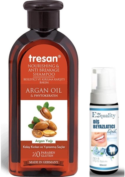 Argan Yağı Bakım Şampuanı 300 Ml- Diş Köpüğü