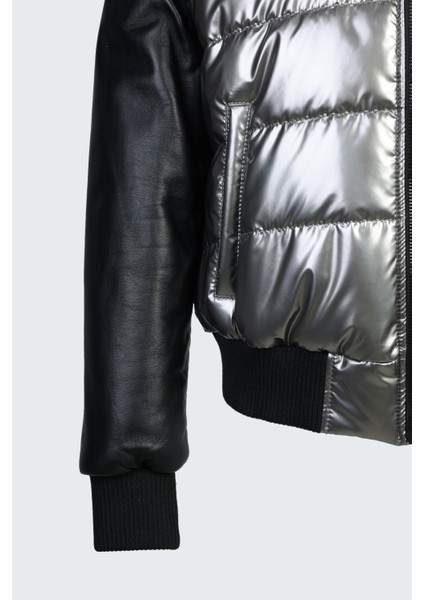 Kadın Grı Icon Deri & Tekstil Deri Mont 993 P-202 Byn Mont SK23/24 fırsatları