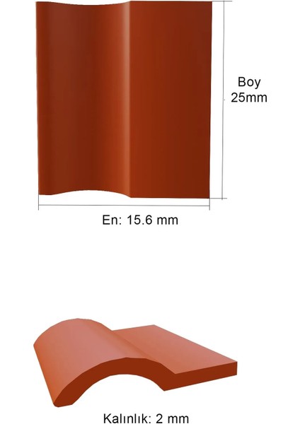 Hobi-Maket / Minyatür Roma Çatı Kiremit Silikon Kalıbı 1/16 Ölçekli fırsatları