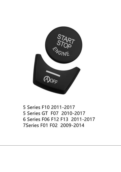 Bmw 5 Serisi F10 Start Stop Tuş Yenileme Siyah 2011-2017