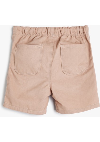 Bebek Basic Şort Beli Bağlamalı Pamuklu fiyatları