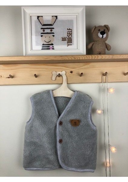 Peluş Polar Bebek Yelek Wellsoft Ayı modelleri