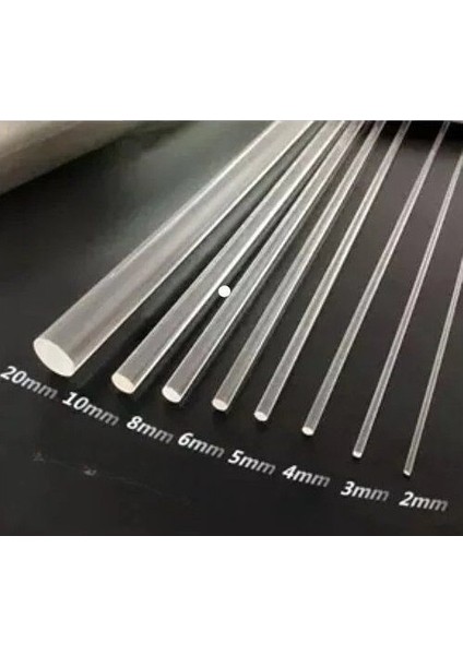 6 mm Çap Şeffaf Akrelik Takoz Sert Plastik Içi Dolu fiyatları