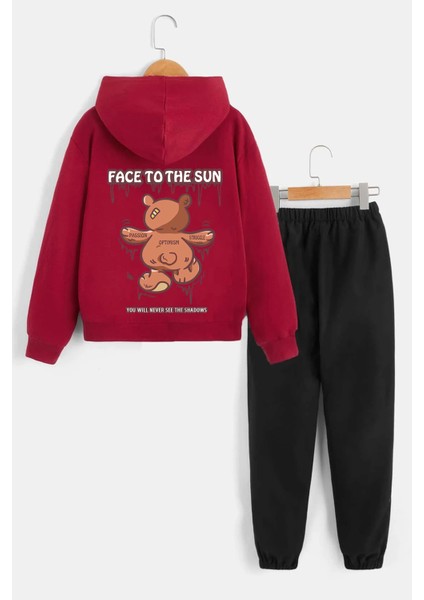 Only Trendwear Çocuk Face To The Sun Baskılı Eşofman Takımı