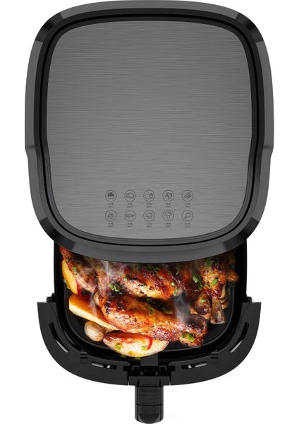 D4550 Taste Master Tek Hazneli Dokunmatik 5.5 Litre Air Fryer Fritöz 1700W Gri