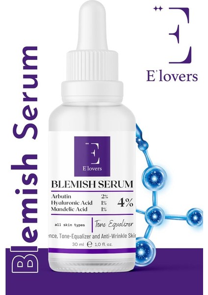 Elovers E'lovers Leke Karşıtı, Cilt Tonu Eşitleyici, Arbutin Serum 30 ml