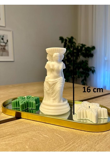 Roma Kadın Sütun Mum