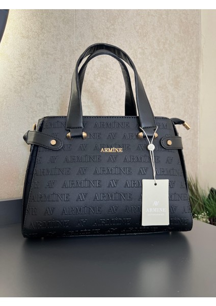 ARM.172.LZ Armine Özel Renk Konbin El ve Kol Çantası Olarak Tasarlanmış Deri Bayan Kol Çantası