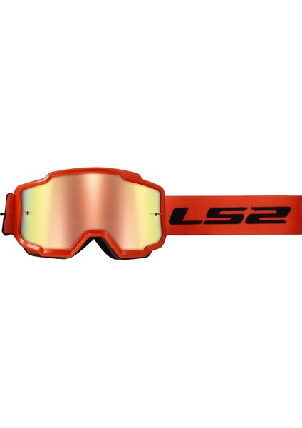 Charger Goggles Motokros Gözlük (Irıdıum Camlı) Neon Turuncu