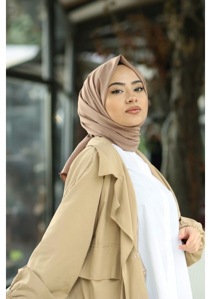 Moda Mevsimi Fivescarf Pamuk Kraş Caz Şal Açık Soğan Kabuğu