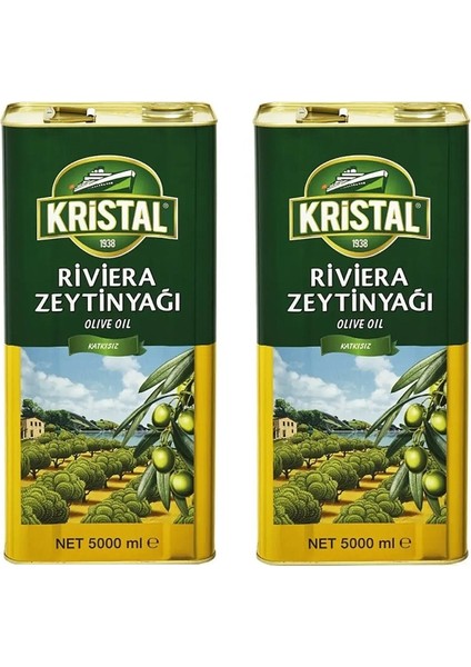 Riviera Zeytinyağı Teneke 2 x 5 Lt