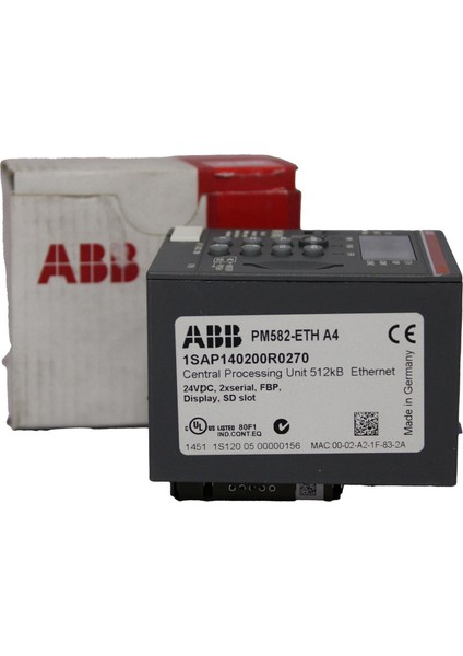 1SAP140200R0270 PM582-ETH AC500 Prog.logıc Control