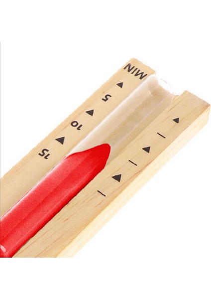 Duvara Monte Ahşap Kum Saati Kum Saati 15 Dakika Kırmızı Kum (Yurt Dışından) indirimleri