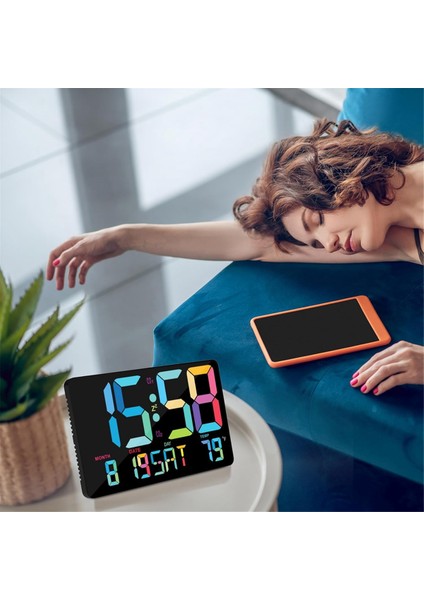 Dijital Duvar Saati, 10,98 Inç LED Dijital Çalar Saat Büyük Ekran (Yurt Dışından) modelleri