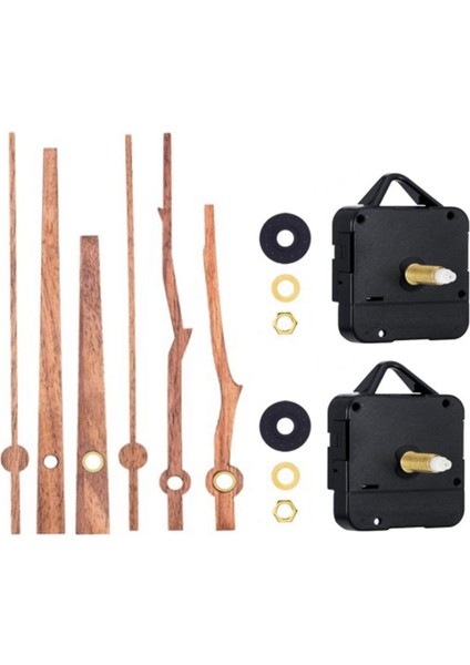 Adet Saat Hareket Mekanizması 12 Inç Ceviz Ibreler Saat Kiti ile (Yurt Dışından)