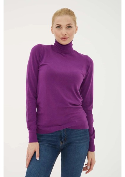 Regular Fit Balıkçı Yaka Kazak Bayan Kazak 23K0780K1 fiyatları