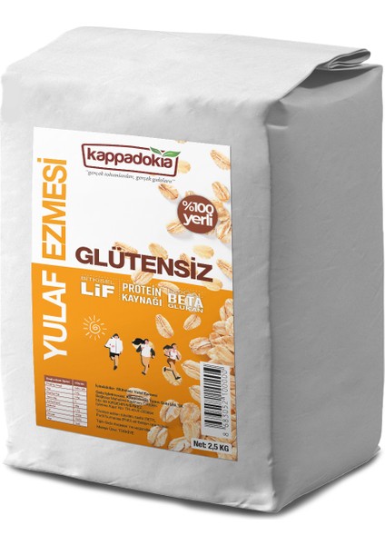 EKONOMİK BOY GLÜTENSİZ YULAF EZMESİ (2.5 Kg)