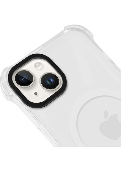 Apple iPhone 14 Magsafe Kablosuz Şarj Özellikli Mıknatıslı Şeffaf Beyaz Renkli Kılıf modelleri