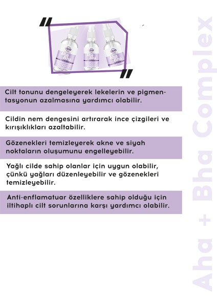 Aha & Bha Canlandırıcı Ve Cilt Tonu Eşitleyici Cilt Serumu 30 ml