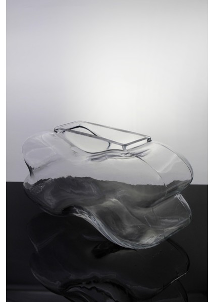 El Imalatı Kristal Iki Yandan Boğumlu Bölmeli Ağır Vazo 1 Adet 19919 fiyatları