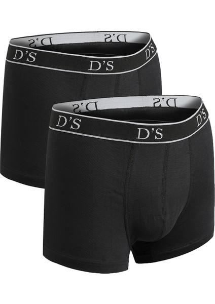 Siyah %100 Pamuk 2'Li Atlet Boxer Takim 2HCBNORTATBOX modelleri