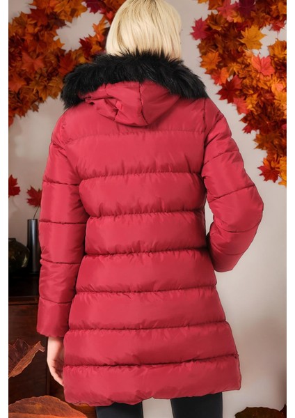 Z6759 Dewberry Bayan Kaban Düz Bordo