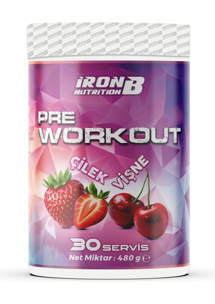 Preworkout 30 Servis 480 gr Vişne&çilek Aromalı