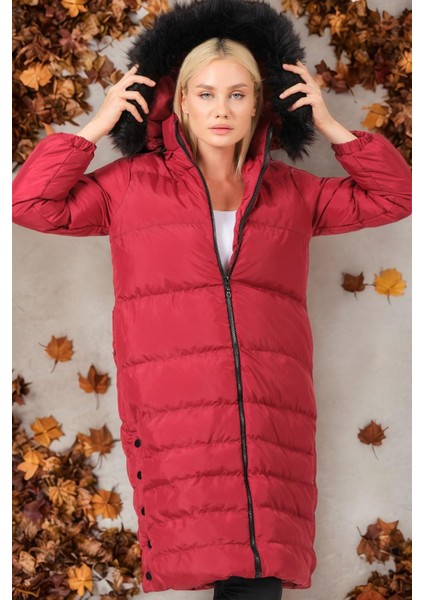 Z6740 Dewberry Bayan Kaban Düz Bordo