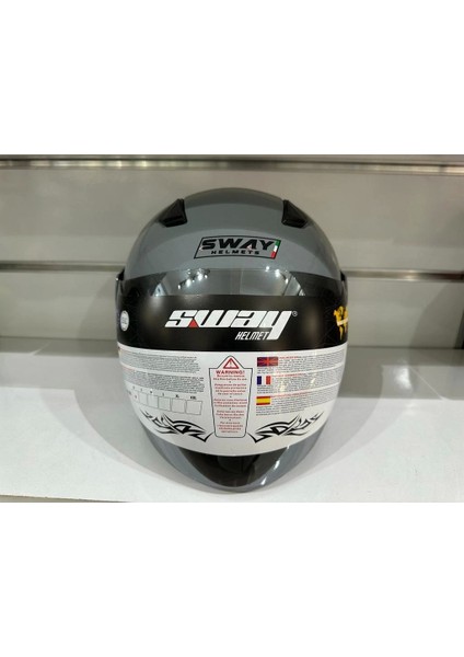 Kask SW-733 Yarım Aynalı Camlı Nardo Gri fırsatları