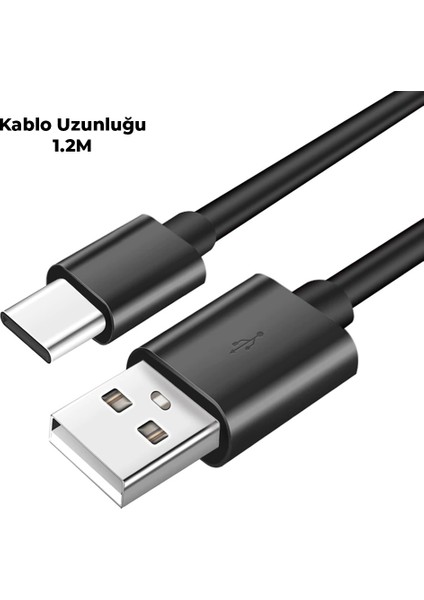 5A 45W Usba To Type-C Hızlı Şarj ve Data Kablosu 1.2m Siyah fiyatları