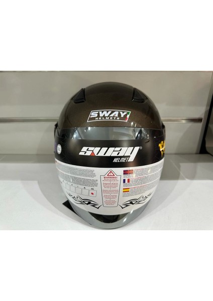 Kask SW-733 Yarım Aynalı Camlı Kahverengi fiyatları