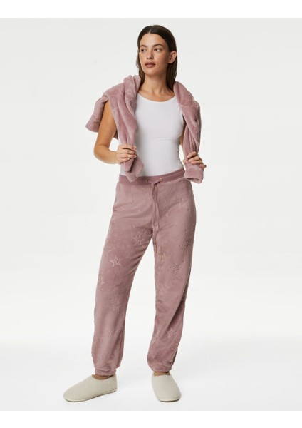 Marks & Spencer Yıldız Desenli Polar Jogger Pijama Altı