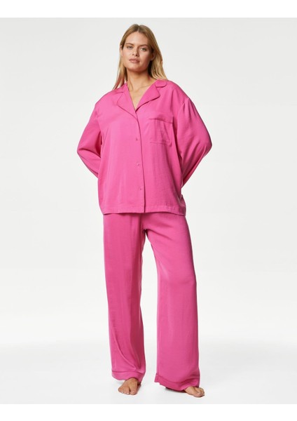 Marks & Spencer Regular Fit Dream Satin™ Pijama Takımı