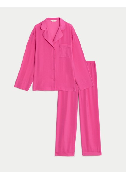 Marks & Spencer Regular Fit Dream Satin™ Pijama Takımı