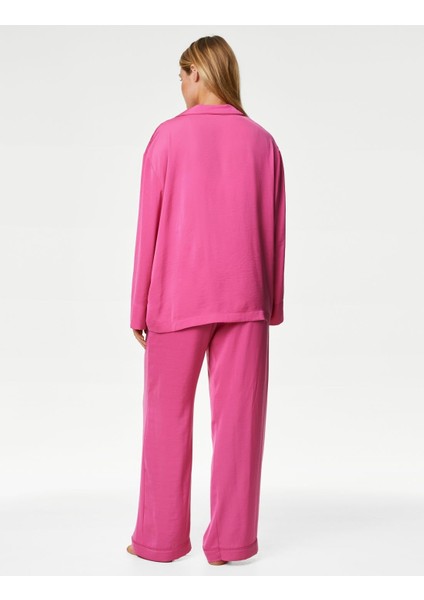 Marks & Spencer Regular Fit Dream Satin™ Pijama Takımı