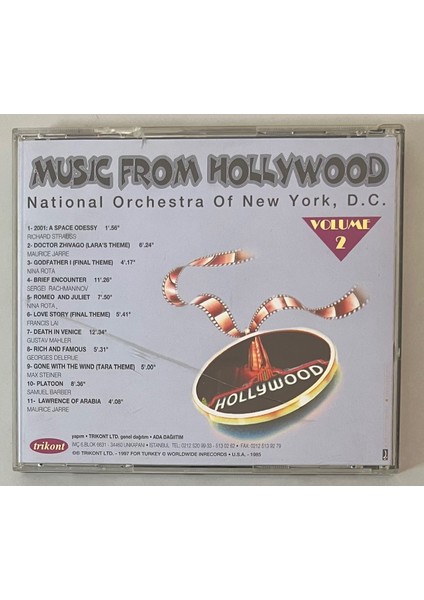 National Orchestra Of New York D.c.music From Hollywood Volume 2 CD (Orjinal 1998 Dönem Baskı)