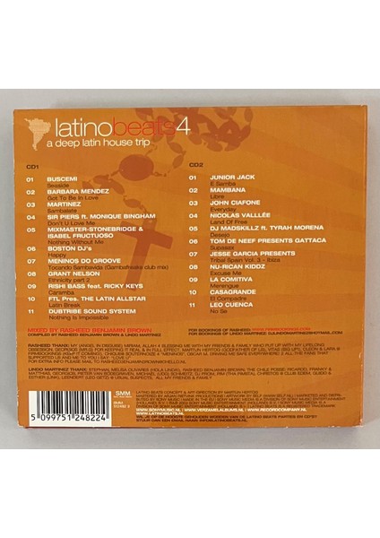 Latino Beats 4 A Deep Latin House Trip CD (Orjinal Dönem Baskı)