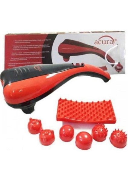 AC-738 Çift Başlıklı Masaj Aleti Ayarlanabilir Hız ve Değişebilir Başlıklı Masaj Aleti