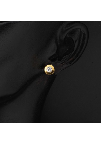 Tek Taşlı Kolye Küpeli 22 Ayar Altın Takı Seti indirimleri