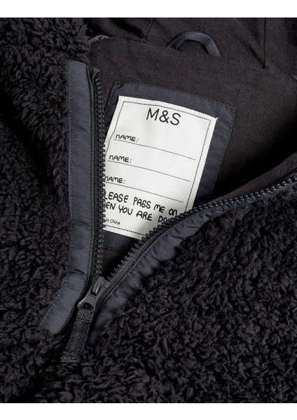 Marks & Spencer Kapüşonlu Borg Sweatshirt