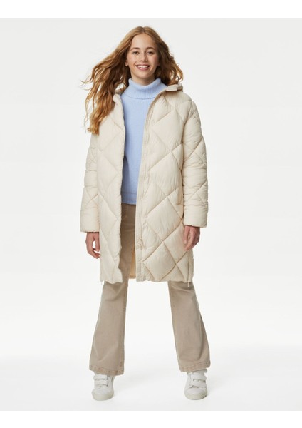 Marks & Spencer Stormwear™ Kapüşonlu Puffer Şişme Mont