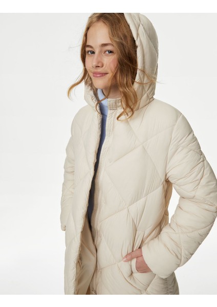 Marks & Spencer Stormwear™ Kapüşonlu Puffer Şişme Mont