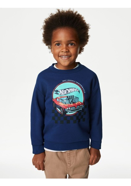 Marks & Spencer Hot Wheels™ Yuvarlak Yaka Sweatshirt