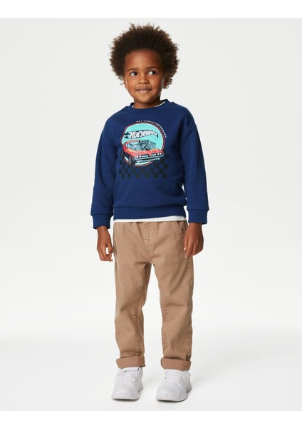 Marks & Spencer Hot Wheels™ Yuvarlak Yaka Sweatshirt