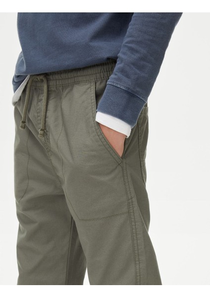 Saf Pamuklu Regular Fit Pantolon