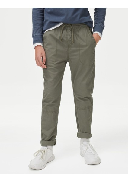 Saf Pamuklu Regular Fit Pantolon